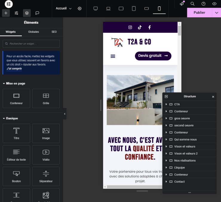 Création d'un site sur WordPress